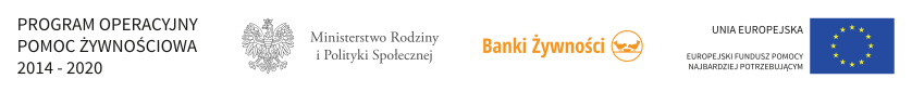 Logotypy Programu Operacyjnego Pomoc Żywnościowa Podprogram 2021