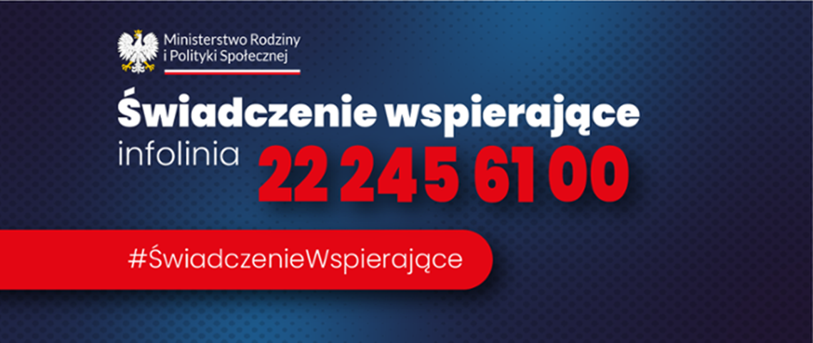 Świadczenie wspierajace - infolinia 222456100